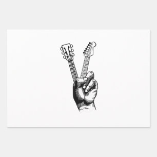 Hoja De Papel De Regalo Guitar Lover Say Hi Guitar Gift