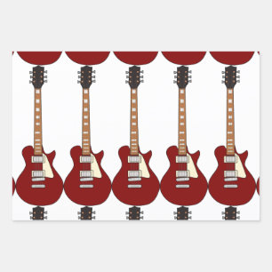 Hoja De Papel De Regalo "Guitarra Latina"