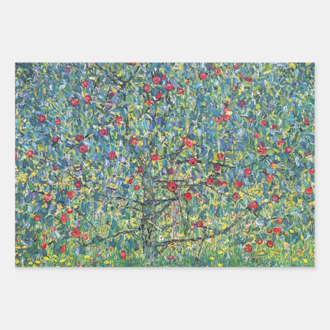 Hoja De Papel De Regalo Gustav Klimt - Árbol de manzanas (Anverso)