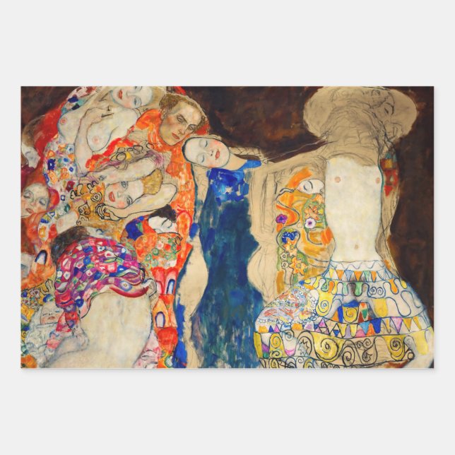 Hoja De Papel De Regalo Gustav Klimt - La novia (inconclusa) (Anverso)