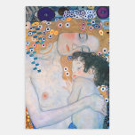 Hoja De Papel De Regalo Gustav Klimt - Madre e hijo<br><div class="desc">Madre e hijo (detalle de las tres edades de la mujer) - Gustav Klimt,  Oil on Canvas,  1905</div>