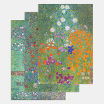 Hoja De Papel De Regalo Gustav Klimt - Selección de Maestros de Jardín<br><div class="desc">Gustav Klimt - Garden Masterpieces Selección: - Flower Garden - 1905-1907 - Country Garden with Sunflowers / Farm Garden with Sunflowers - 1905-1906 - Rosebushes under the Trees / Rosas under the Trees - 1905</div>