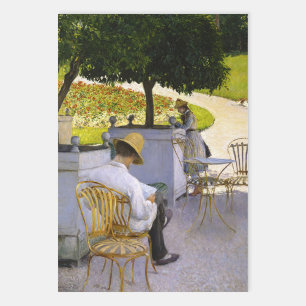 Hoja De Papel De Regalo Gustave Caillebotte - Los árboles Naranjas