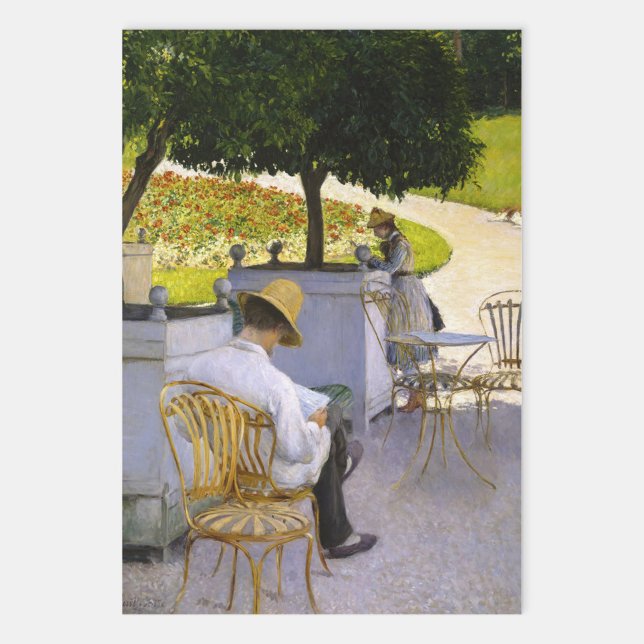 Hoja De Papel De Regalo Gustave Caillebotte - Los árboles Naranjas (Subido por el creador)