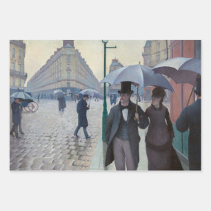 Hoja De Papel De Regalo Gustave Caillebotte - Paris Street; Rainy Day