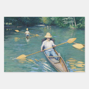 Hoja De Papel De Regalo Gustave Caillebotte - Saltos en los Yerres