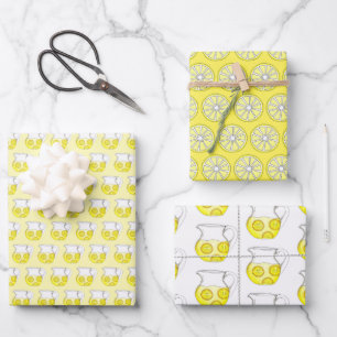 Hoja De Papel De Regalo Hacer que Lemonade Lemon Ade Pitcher Citrus Beber