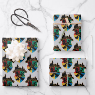 Hoja De Papel De Regalo HACIENTES™ Castillo Escudo Insignia para el Orgull