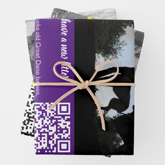 Hoja De Papel De Regalo Hackea el envoltorio: Promoción de venta de cachor (In situ)