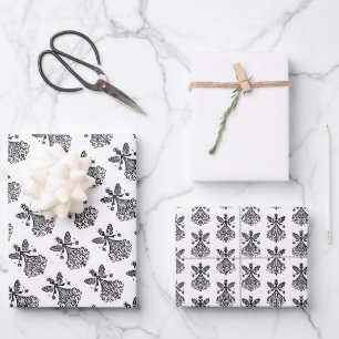 Hoja De Papel De Regalo Hada del Arte Popular de inspiración escandinava