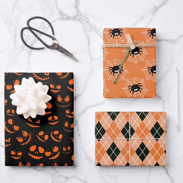 Hoja De Papel De Regalo Halloween (Anverso)