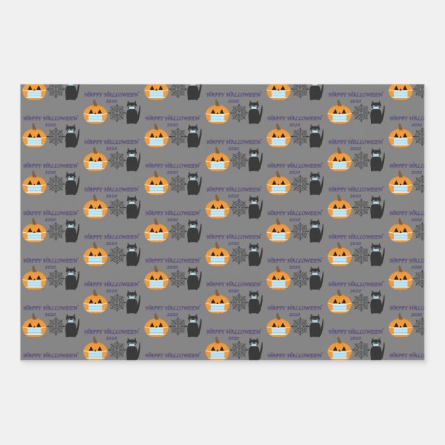 Hoja De Papel De Regalo Halloween 2020 (Anverso)