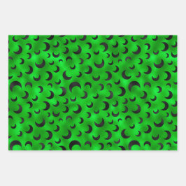 HOJA DE PAPEL DE REGALO HALLOWEEN BAÑO MEDIA LUNA Y PUMPKINS