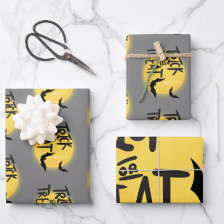 Hoja De Papel De Regalo Halloween con trucos