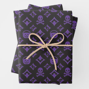 Hoja De Papel De Regalo ¡Halloween de diseño! Vuitton Purple