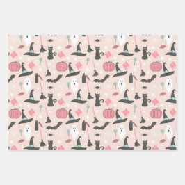 Hoja De Papel De Regalo Halloween de dulce fantasía