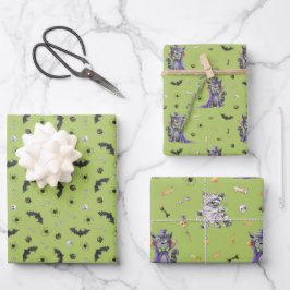 Hoja De Papel De Regalo Halloween divertido