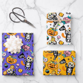 Hoja De Papel De Regalo Halloween fantasmal