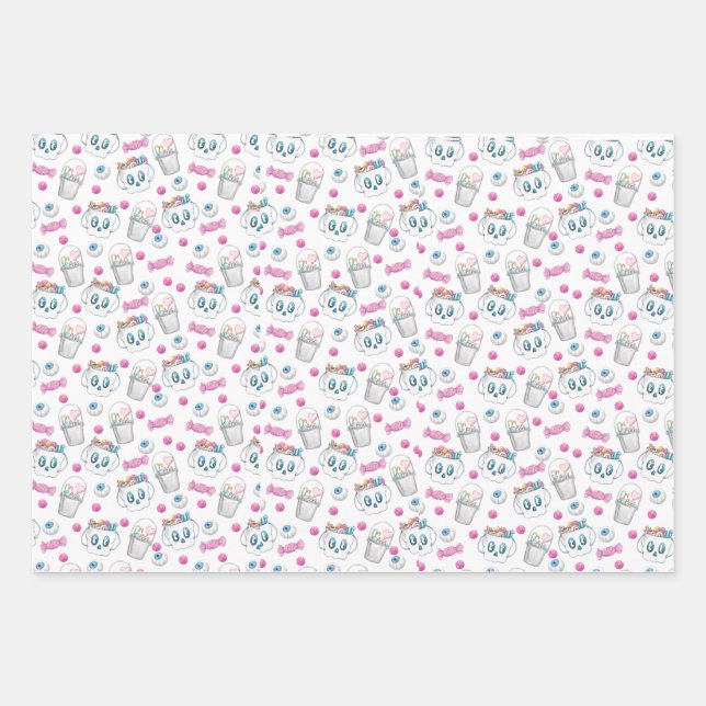 Hoja De Papel De Regalo Halloween paper (Anverso)