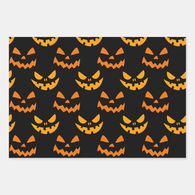 Hoja De Papel De Regalo Halloween paper  (Anverso)