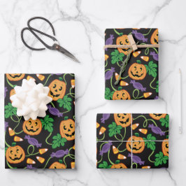HOJA DE PAPEL DE REGALO HALLOWEEN PATTERN