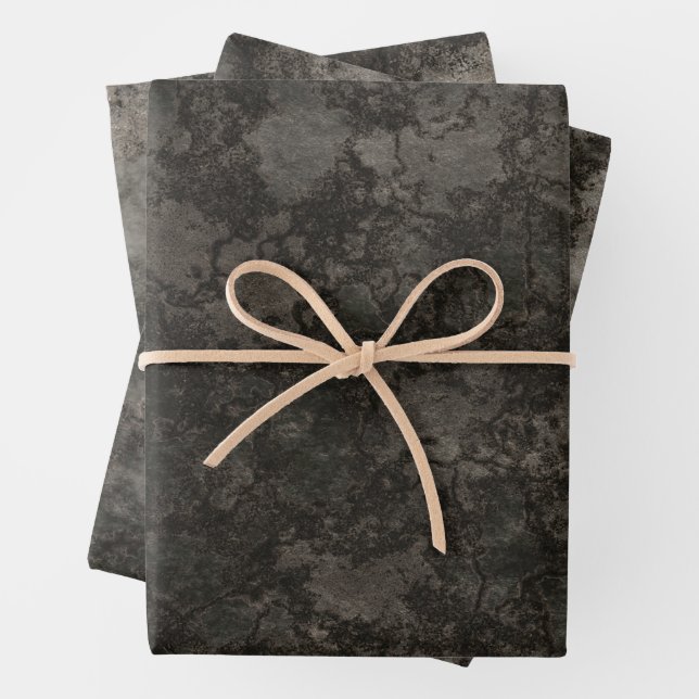 Hoja De Papel De Regalo Halloween Rough Stone (In situ)