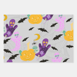 Hoja De Papel De Regalo Halloween Whimsy