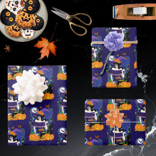 Hoja De Papel De Regalo Halloween Witch Sugar Skull