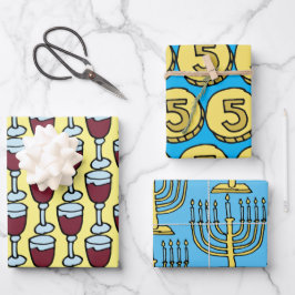 Hoja De Papel De Regalo Hanukkah