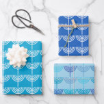 Hoja De Papel De Regalo Hanukkah Chanukah Chanukkiah Menorah Pattern<br><div class="desc">Hanukkah Chanukah Chanukkiah Menorah Patrón Hojas de Papel Acondicionadas. Bonito diseño geométrico minimalista para el festival judío de las luces.</div>