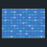 Hoja De Papel De Regalo Hanukkah Chanukah Chanukkiah Menorah Pattern Blue<br><div class="desc">Hanukkah Chanukah Chanukkiah Menorah Patrón Papel de relleno. Perfecto para las festividades judías y para celebrar el festival de las luces.</div>