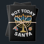 Hoja De Papel De Regalo Hanukkah No es hoy Santa Jewish Chanukah<br><div class="desc">Hanukkah No es hoy Santa Jewish Chanukah</div>
