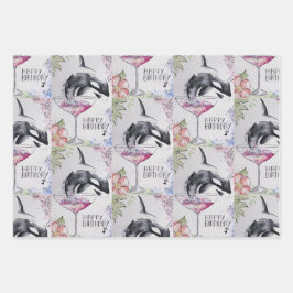 Hoja De Papel De Regalo Happy Birthday