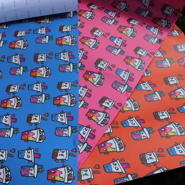 Hoja De Papel De Regalo Happy Boba Tea Bubble Teas Bobas Kawaii (Subido por el creador)