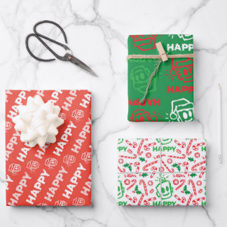 Hoja De Papel De Regalo HAPPY Christmas Variety Wrapping Paper