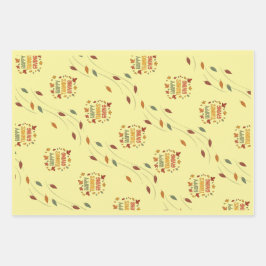 Hoja De Papel De Regalo Happy Thanksgiving - Yellow Theme