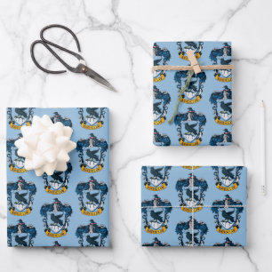 Hoja De Papel De Regalo Harry Potter   Escudo Gótico Ravenclaw
