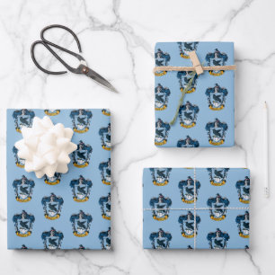 Hoja De Papel De Regalo Harry Potter   Escudo Gótico Ravenclaw