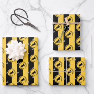 Hoja De Papel De Regalo Harry Potter   Gráfico de rasgos de la casa HUFFLE