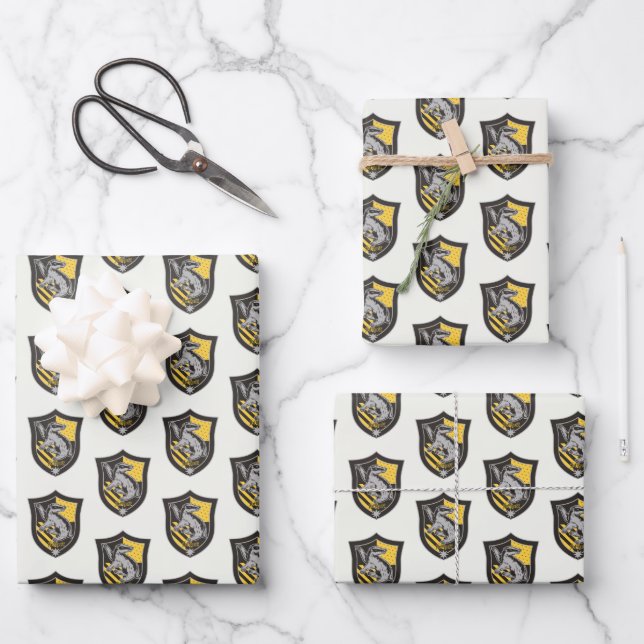 Hoja De Papel De Regalo Harry Potter | Orgullo de la casa Hufflepuff 2 (Anverso)