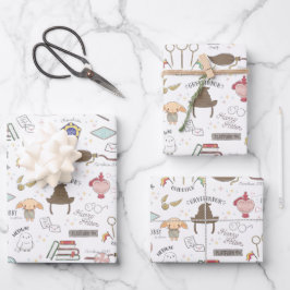 Hoja De Papel De Regalo HARRY POTTER™ Tiny Magic Pattern
