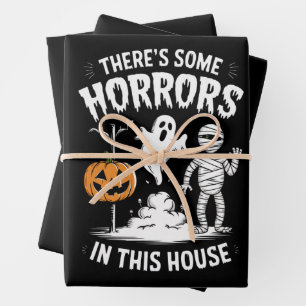 Hoja De Papel De Regalo Hay algunos horrores en esta casa divertida Hallow