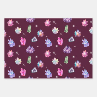Hoja De Papel De Regalo Healing Crystals Wrapping Paper Set