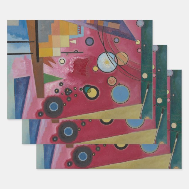 Hoja De Papel De Regalo Heavy Red by Wassily Kandinsky (Set)