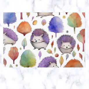 Hoja De Papel De Regalo Hedgehogs