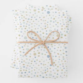 Hoja De Papel De Regalo Henry Confetti Watercolor Dots Wraping Paper
