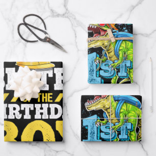 Hoja De Papel De Regalo Hermana del cumpleaños de construcción de un niño