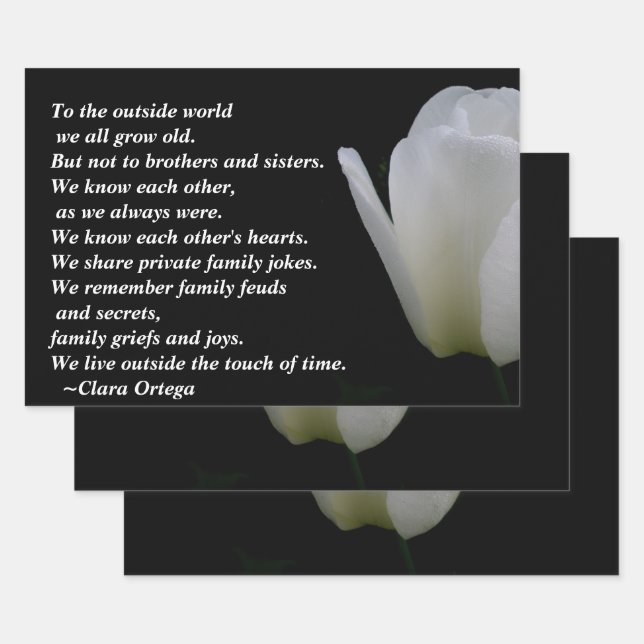 Hoja De Papel De Regalo Hermano / cumpleaños de la hermana (Set)