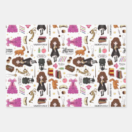 Hoja De Papel De Regalo Hermione Granger Acuarela Mágica