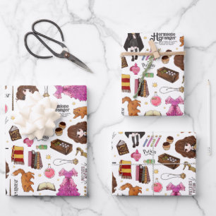 Hoja De Papel De Regalo Hermione Granger Acuarela Mágica